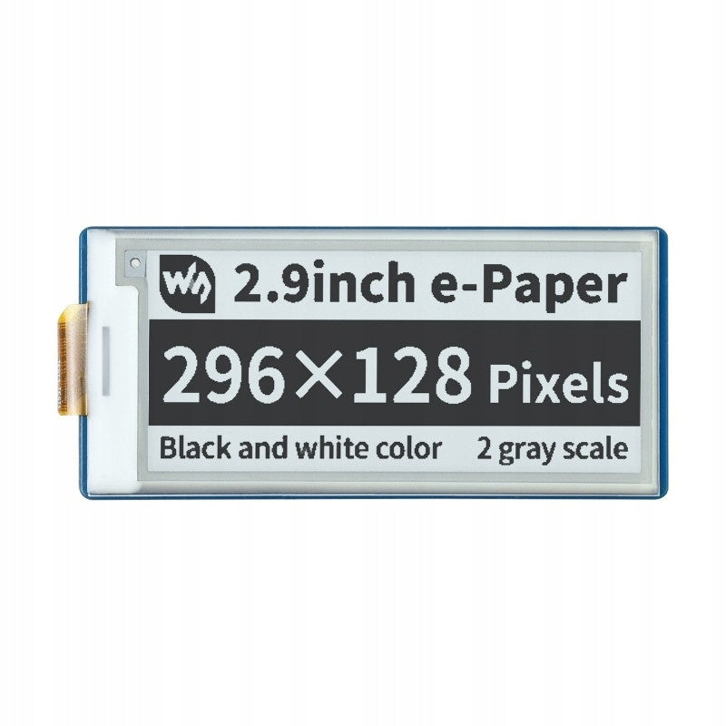 Display E-paper E-Ink - 2,9'' 296x128px - SPI