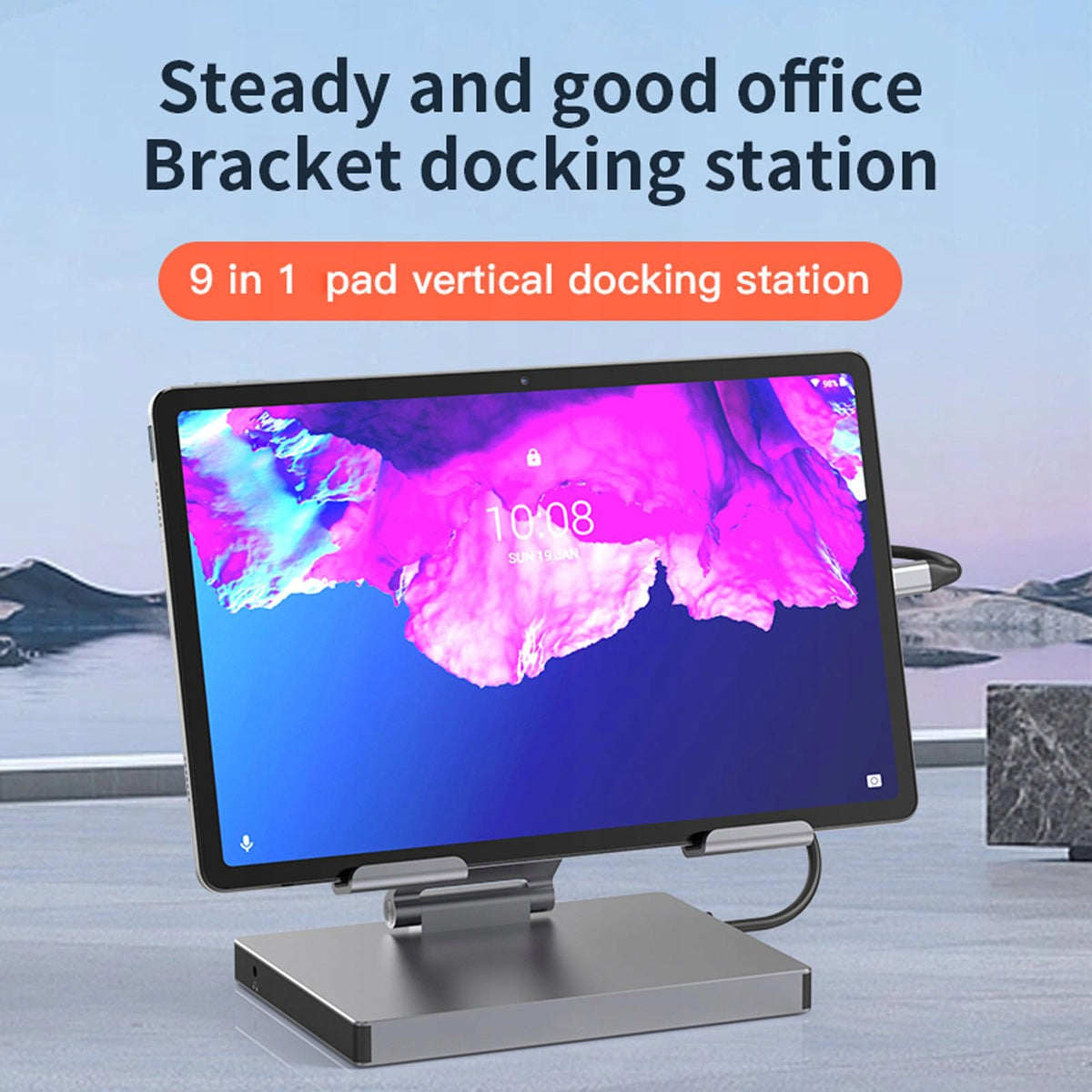 Docking Station Multifunction Bracket for Laptops Electronic 9 in 1