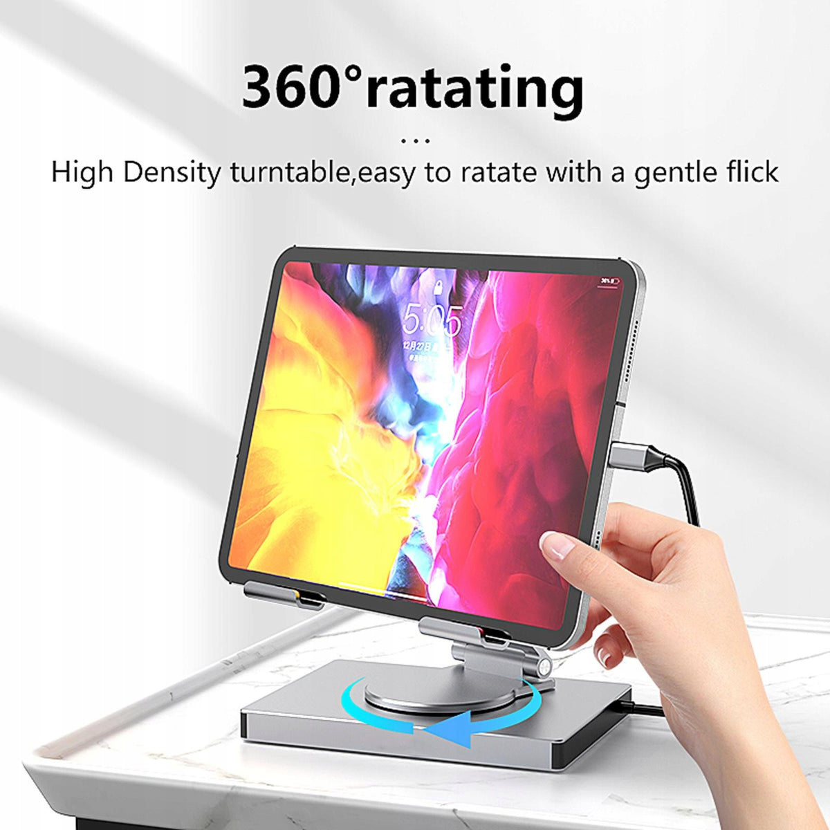 Docking Station Multifunction Mount for Office Laptops 9 in 1 Rotate