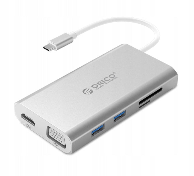 Docking station Orico HDMI VGA RJ45 USB3.0 TF/SD C