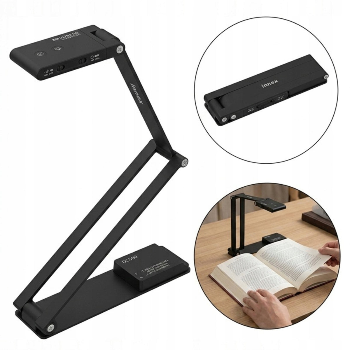 Document Camera Visualizer 4K 13MP Auto-Focus Lessons Online