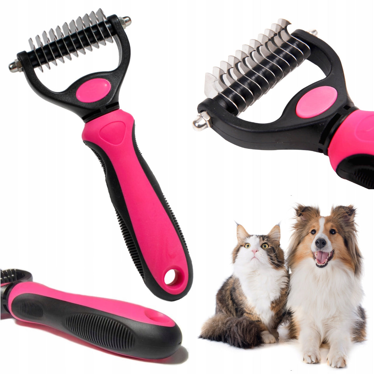 Dog Cat Hair Comb Carded for Combing Duvets Medium M