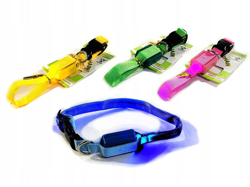 Dog Collar Glowing Material Collars Glowing Adjustable LED