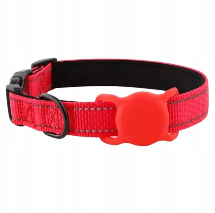 Dog Collar Handle Air Tag Red Size S Reflective Neoprene Packaging status original