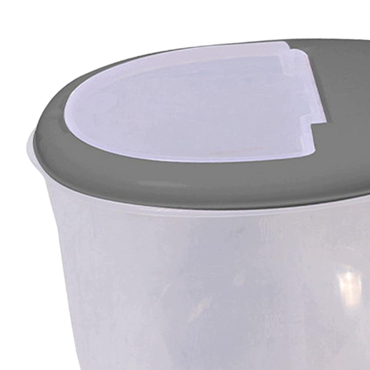 Dog Food Storage Container Rice Box with Lid with Measuring Cup Large gray Packaging status original