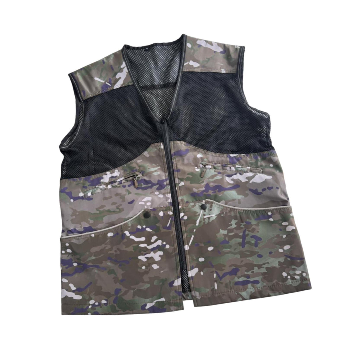 Dog Handler Training Vest Polyester Windproof Zipper Multi Pockets XXXL