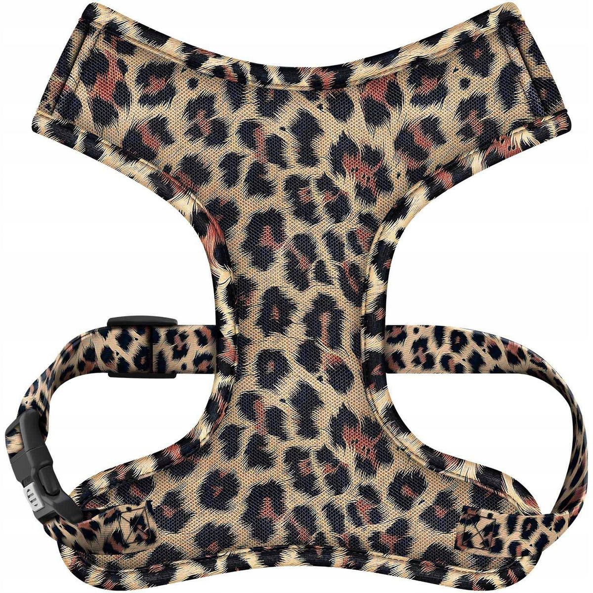 Dog Harness Breathable Soft QR Code Address Card Leopard XS WAUDOG mesh Manufacturer code 232-4066