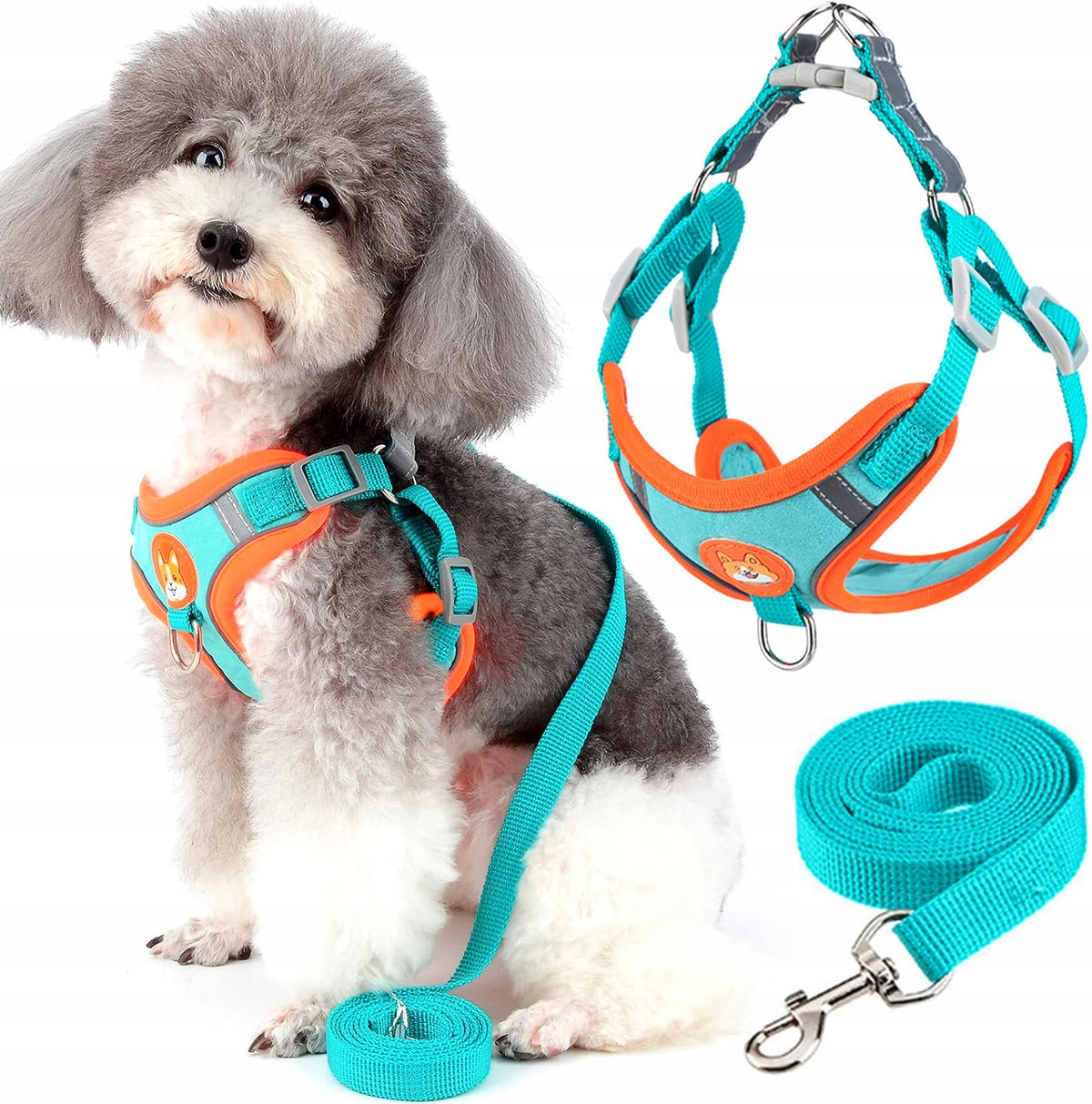 Dog Harness Lightweight Pressure-Free Reflective Breathable Dog/S
