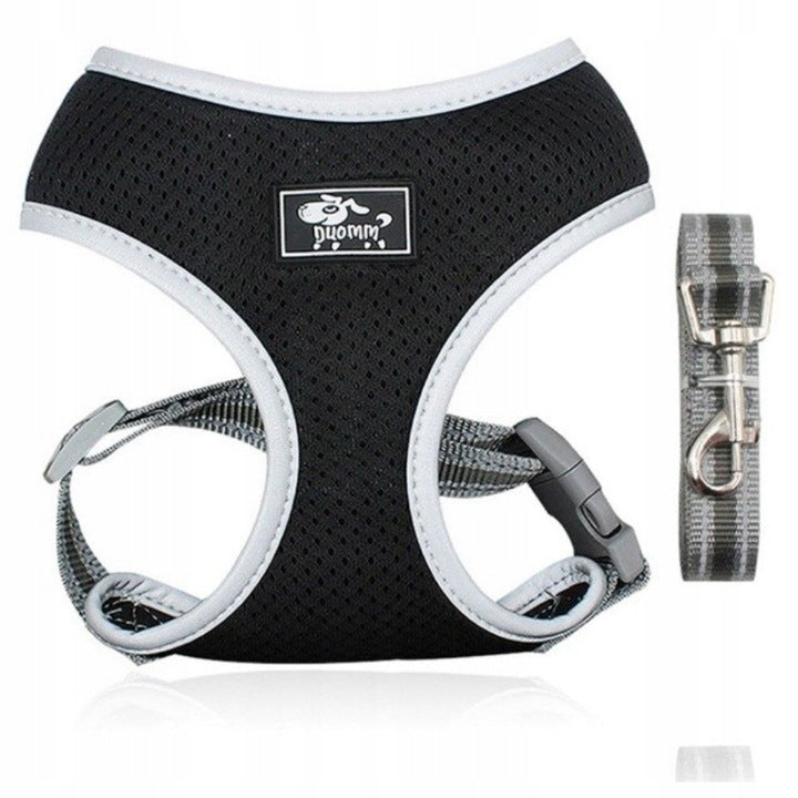 Dog Harness PRESSURE-FREE with REFLECTIVE +Lanyard S