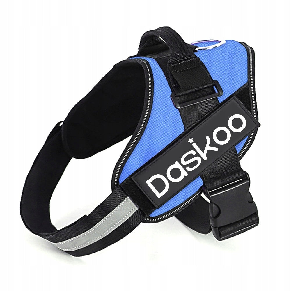 Dog Harness Reflective Pressure-Free M 55-65cm Blue