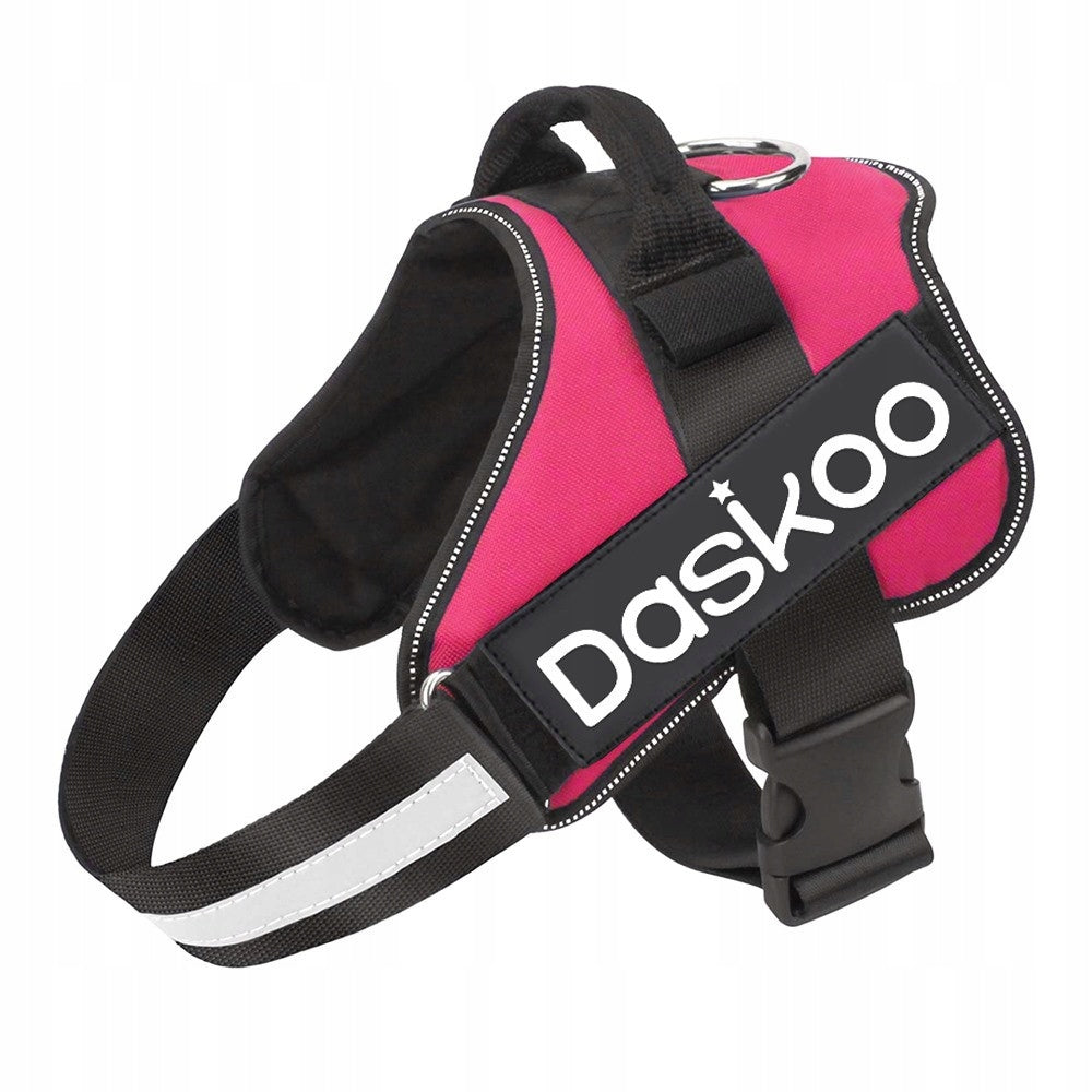 Dog Harness Reflective Pressure-Free M 55-65cm Pink