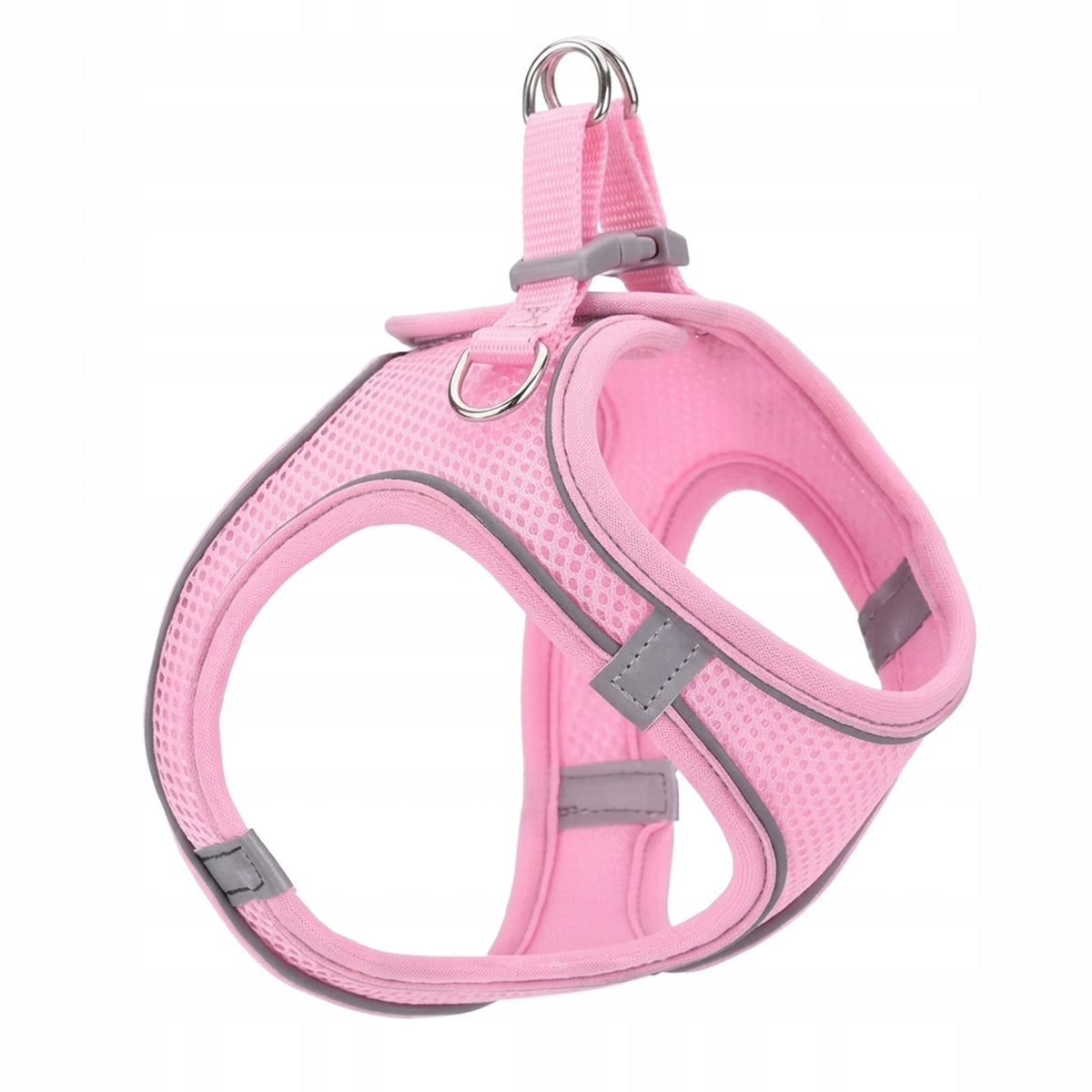 Dog Harness S Pink Pressure-Free Reflective Walking