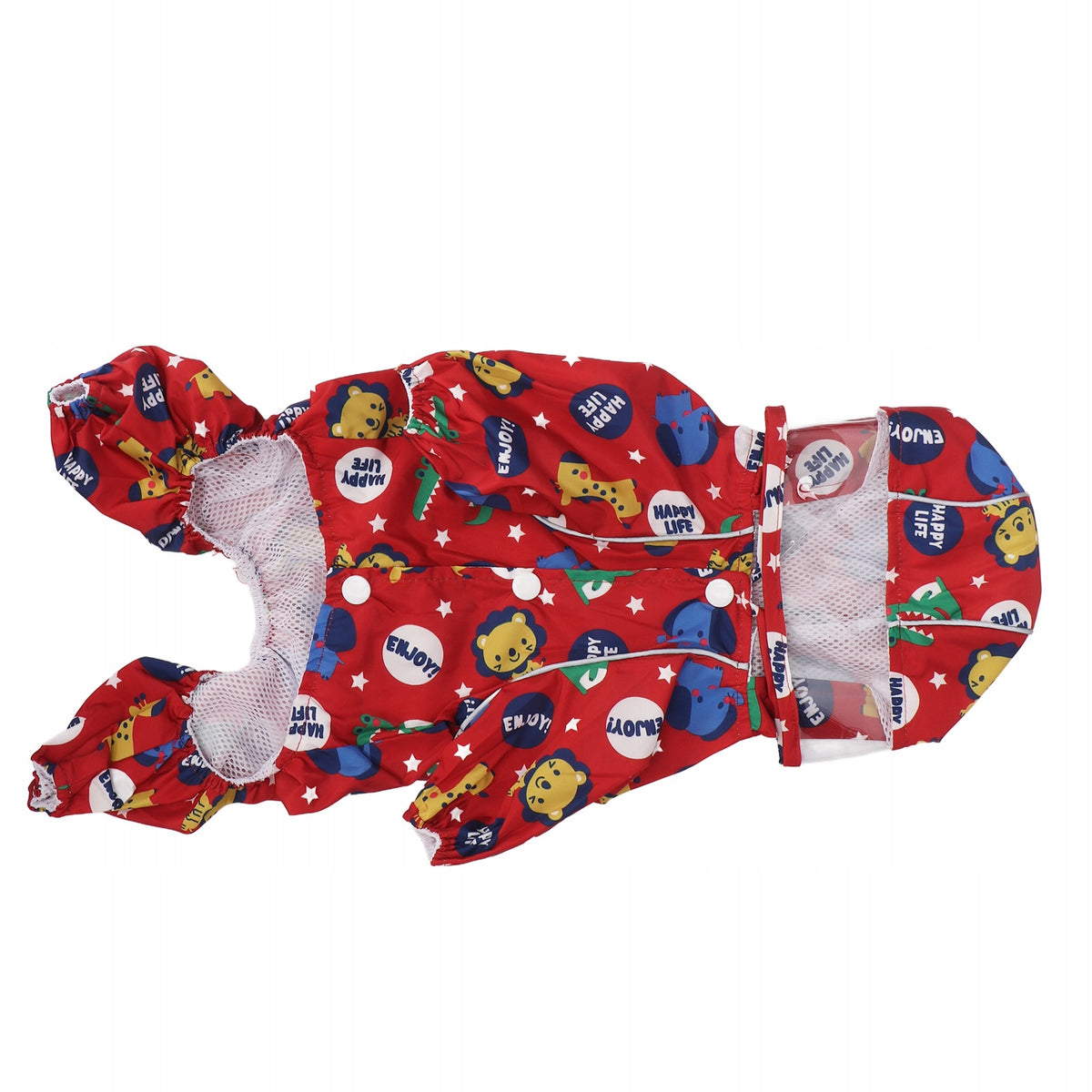 Dog Raincoat with Hood, Reflective Rain Jacket
