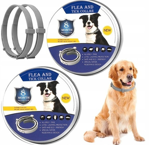 Dog Tick Collar for Fleas – Natural Protection for 8 Months