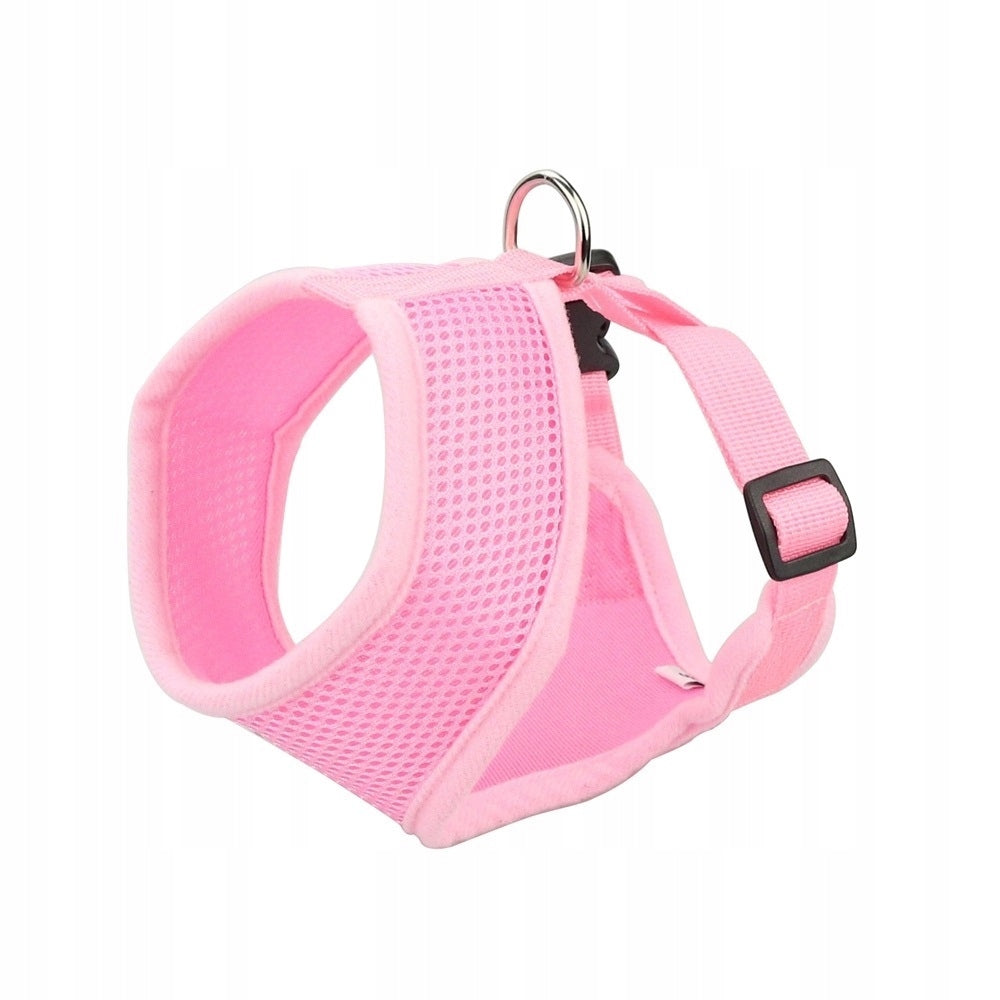 Dog harness pink, mesh, POODLE, size. M