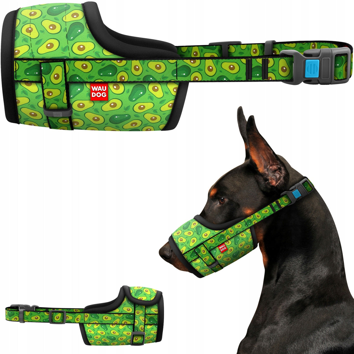 Dog muzzle, Avocado, size S, 14-20 cm