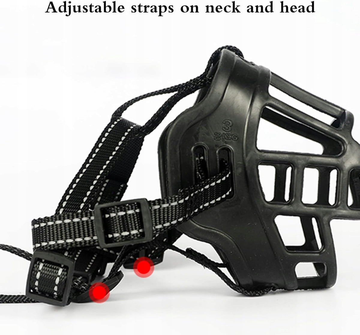 Dog muzzle Soft Bite Prevention Adjustable Breathable