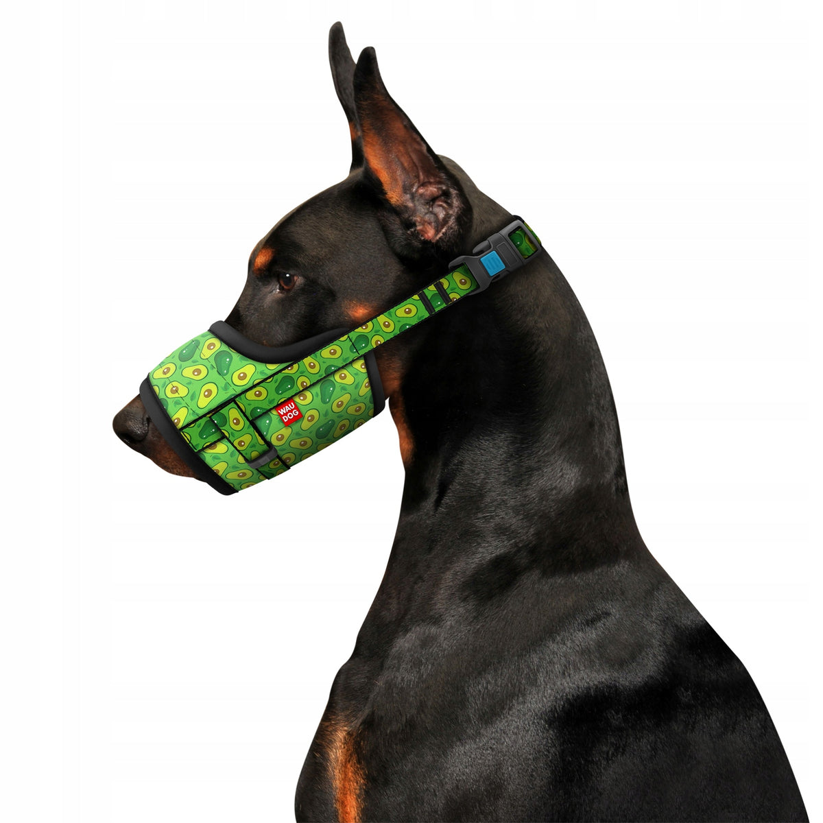 Dog muzzle WAUDOG Nylon, Avocado pattern, size L, 25-34 cm Brand Waudog