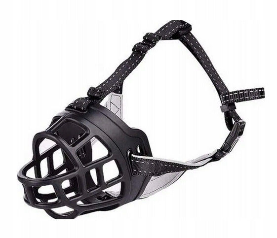Dog muzzle adjustable basket anti-bite 5