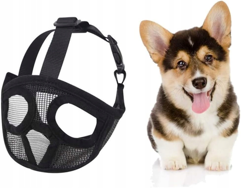 Dog muzzle with flat muzzle, adjustable, breathable -. EAN (GTIN) 6973697914711