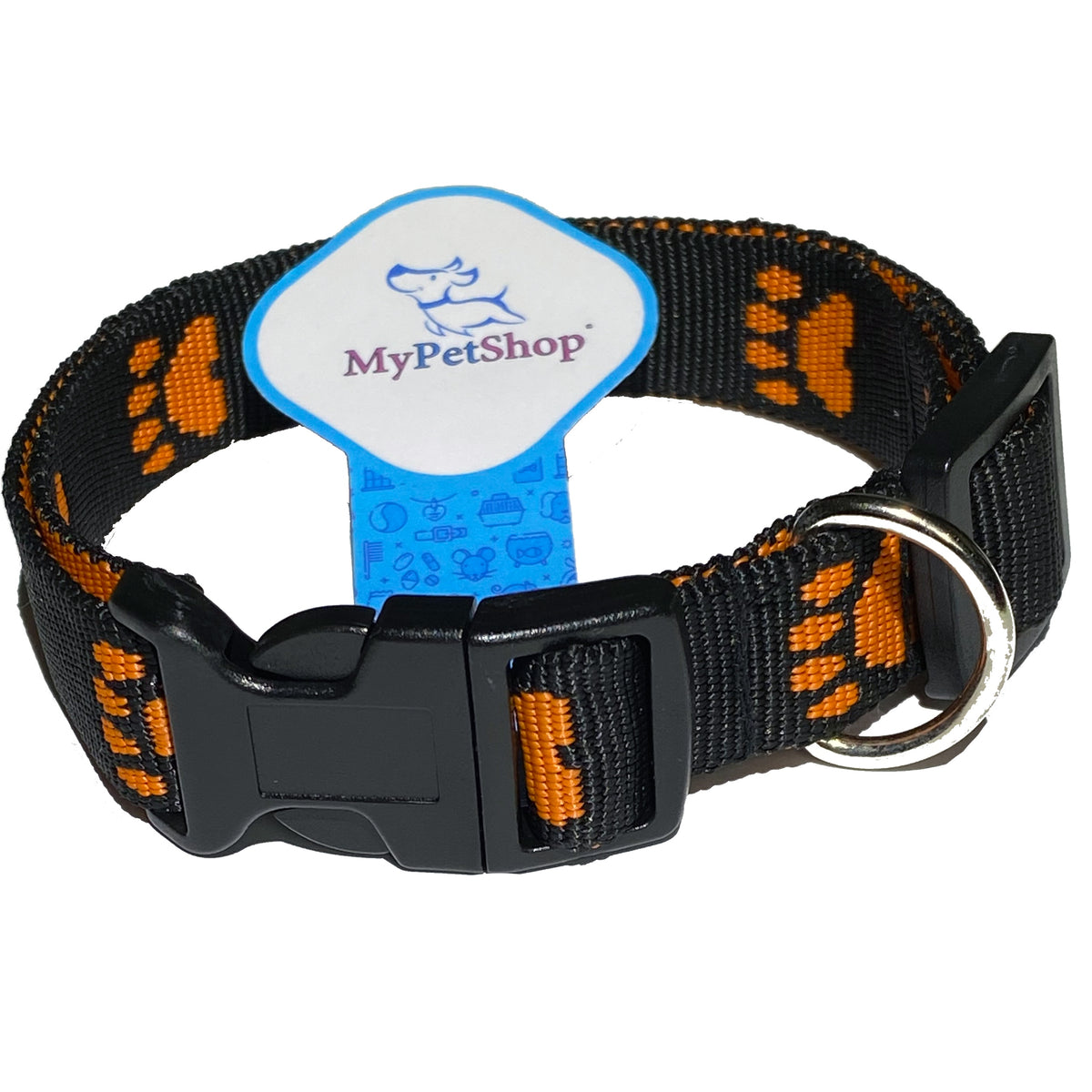 Dog paw collar. Strong 20 mm. Adjustable