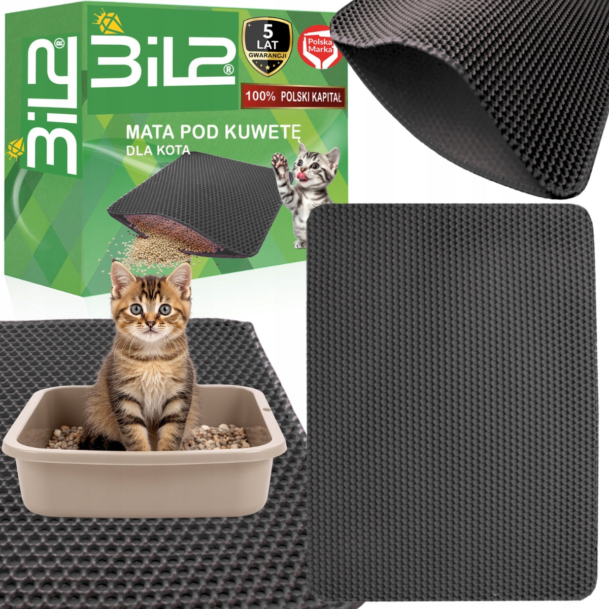 Double Layer Mat Cuvette Pad Cat Wiper BiL2 50x40