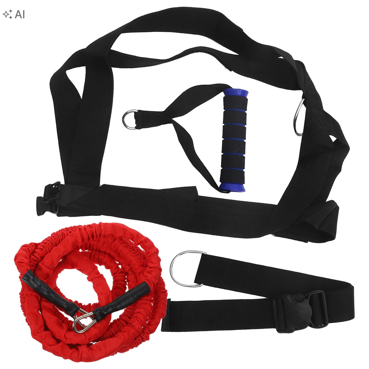 Double Resistance Training Rope for Sprint, Jump & Agility Workout Brand no brand