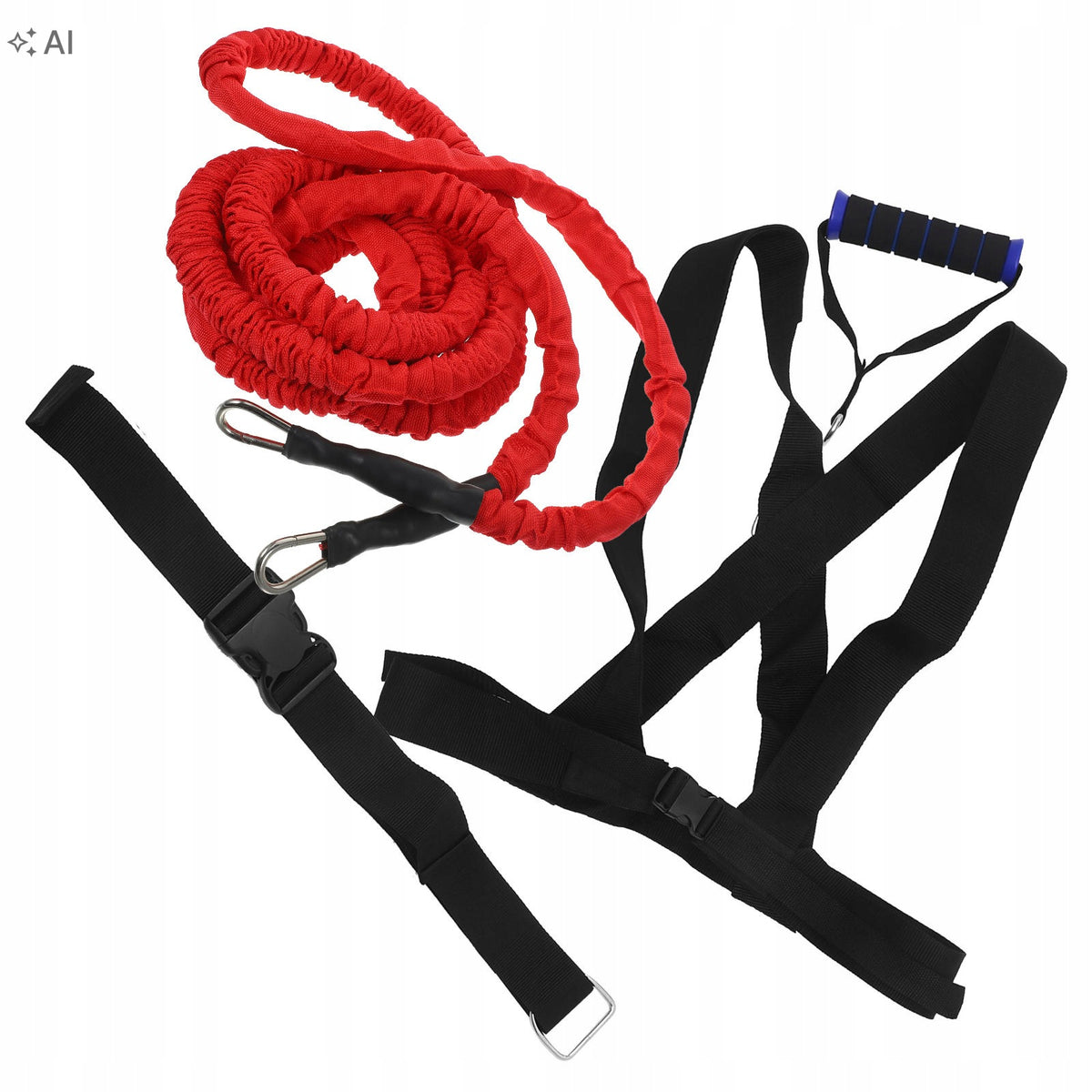 Double Resistance Training Rope for Sprint, Jump & Agility Workout
