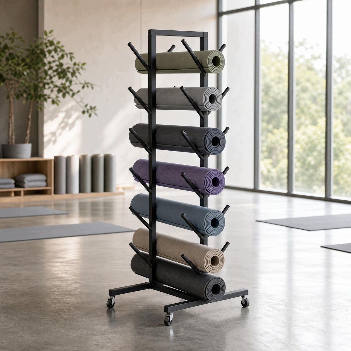 Double Sided Multi Layer Storage Rack Carbon Steel Frame Black 6L 12PC W Packaging status original