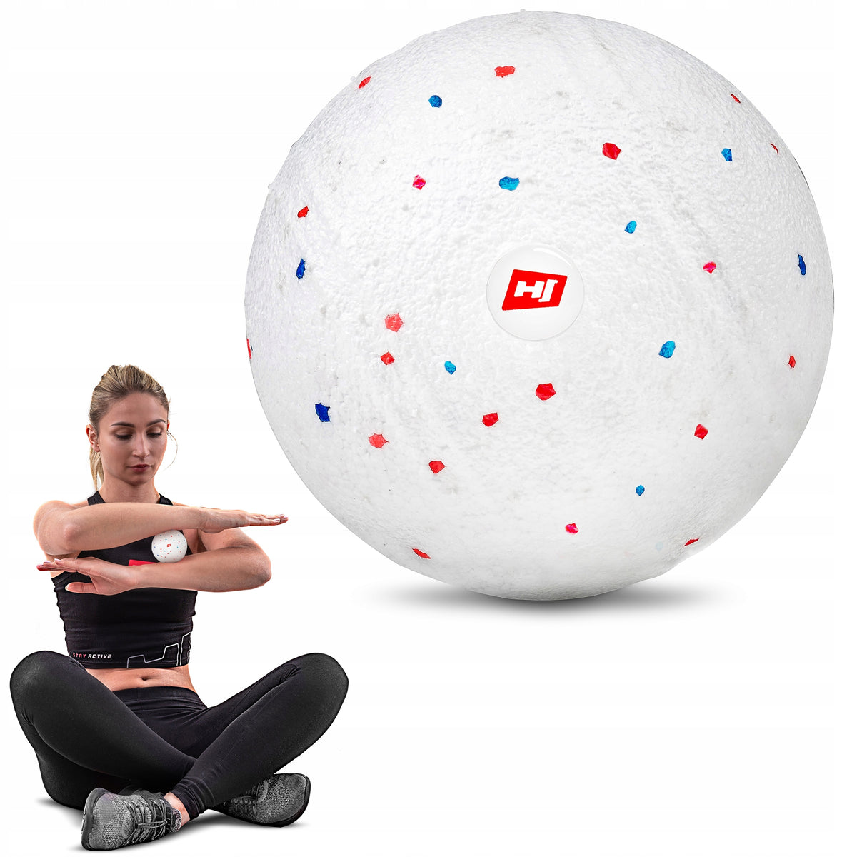 Double roller ball for massage EPP self-massage hard light Pilates