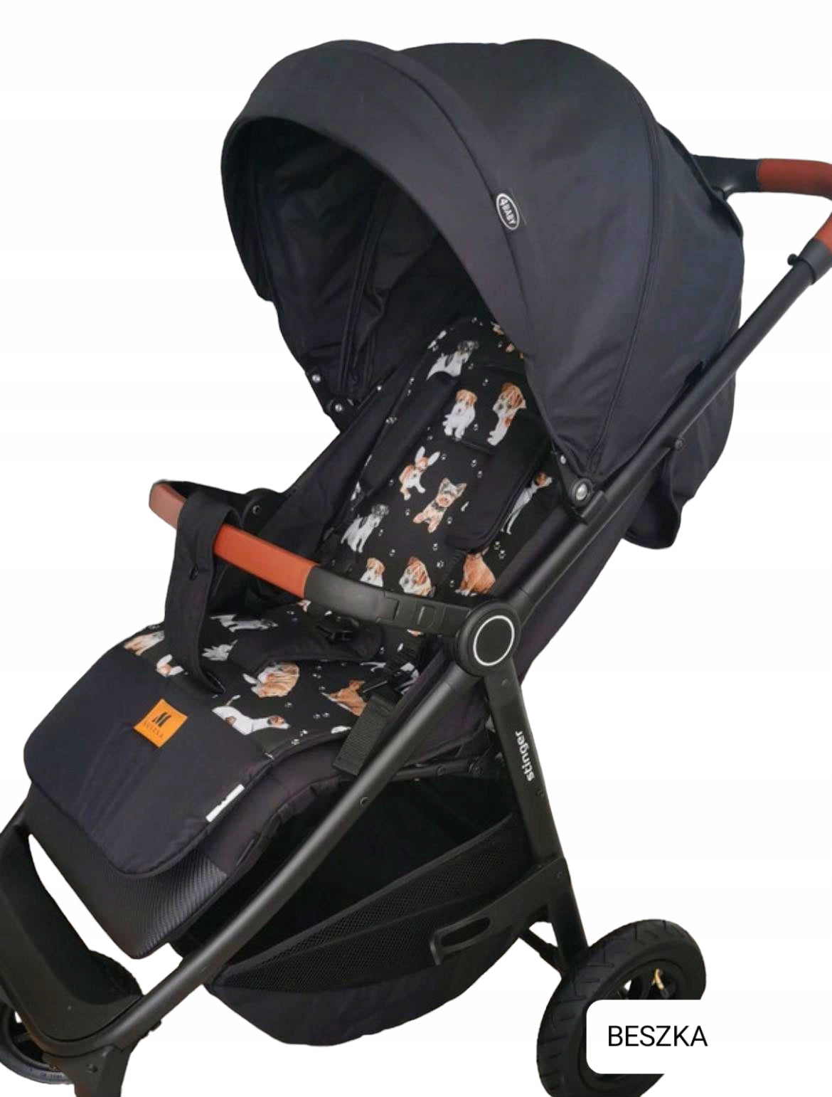 Double-sided insert for stroller Cotton on Foam rigid soft