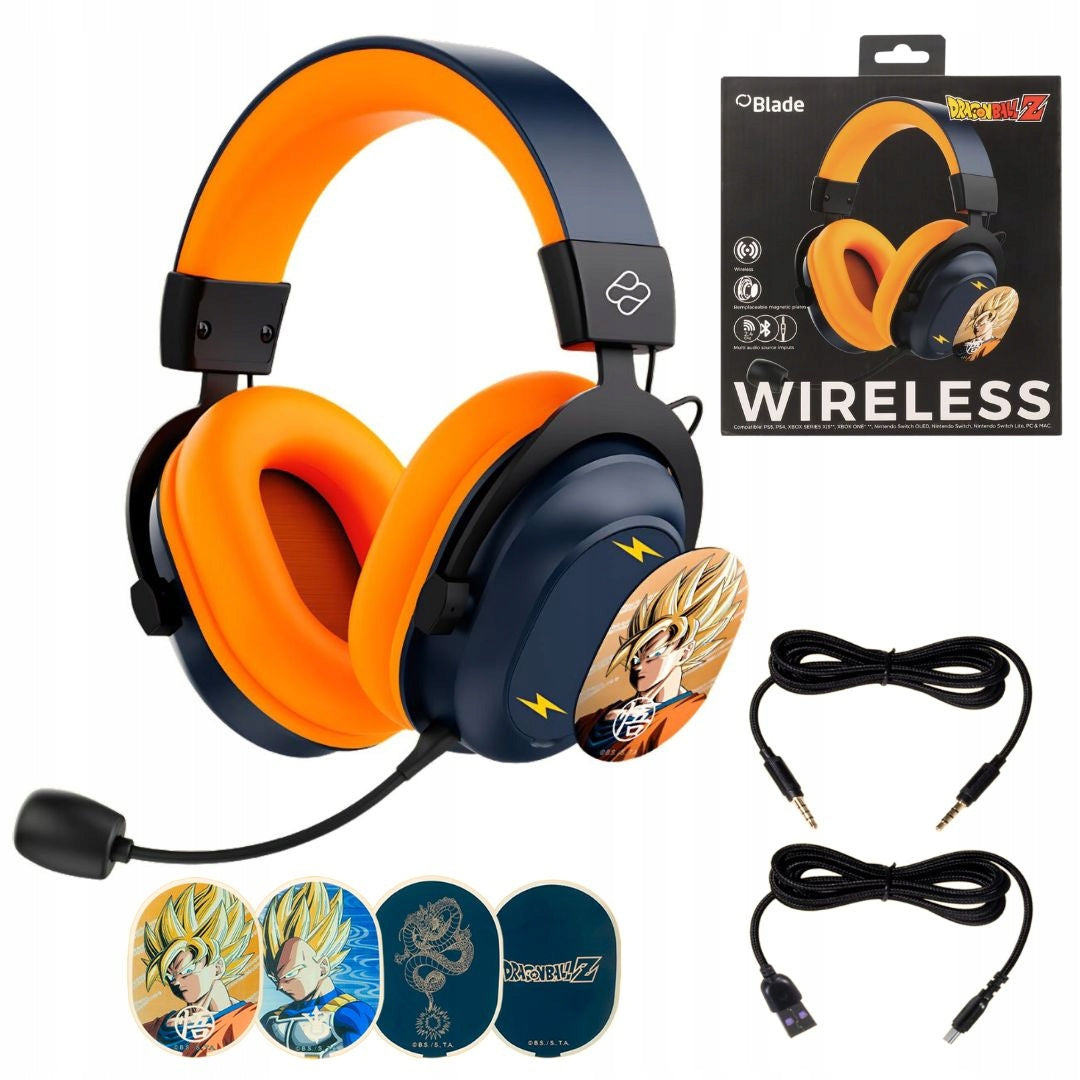 Dragon Ball Wireless Headphones With LED, Bluetooth, PS5, PC, Switch, Xbox