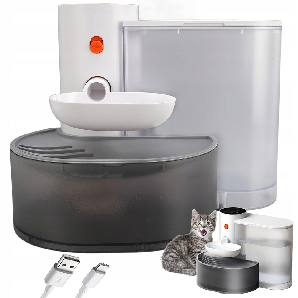 Drinker Wireless Cat Fountain Dog Automatic With Filtration Cycle Packaging status original