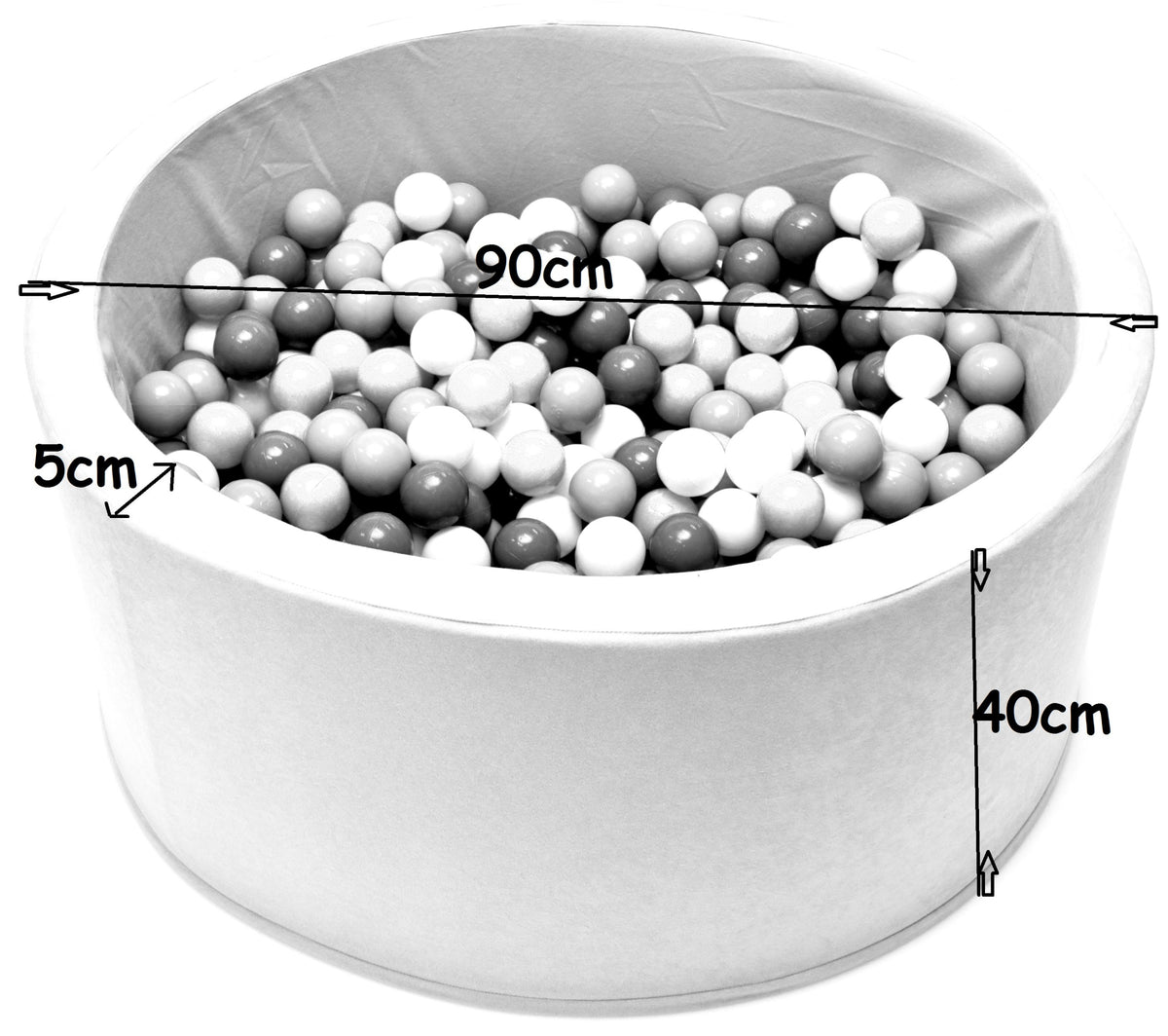 Dry pool with balls 90x40 balls 200 patterns for children playpen with balls Packaging status original