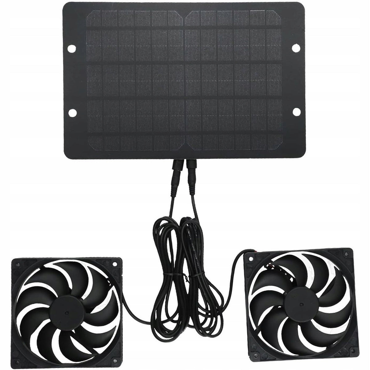 Dual Solar Powered Fan, for Small Chicken Coops, 10 W Packaging status original