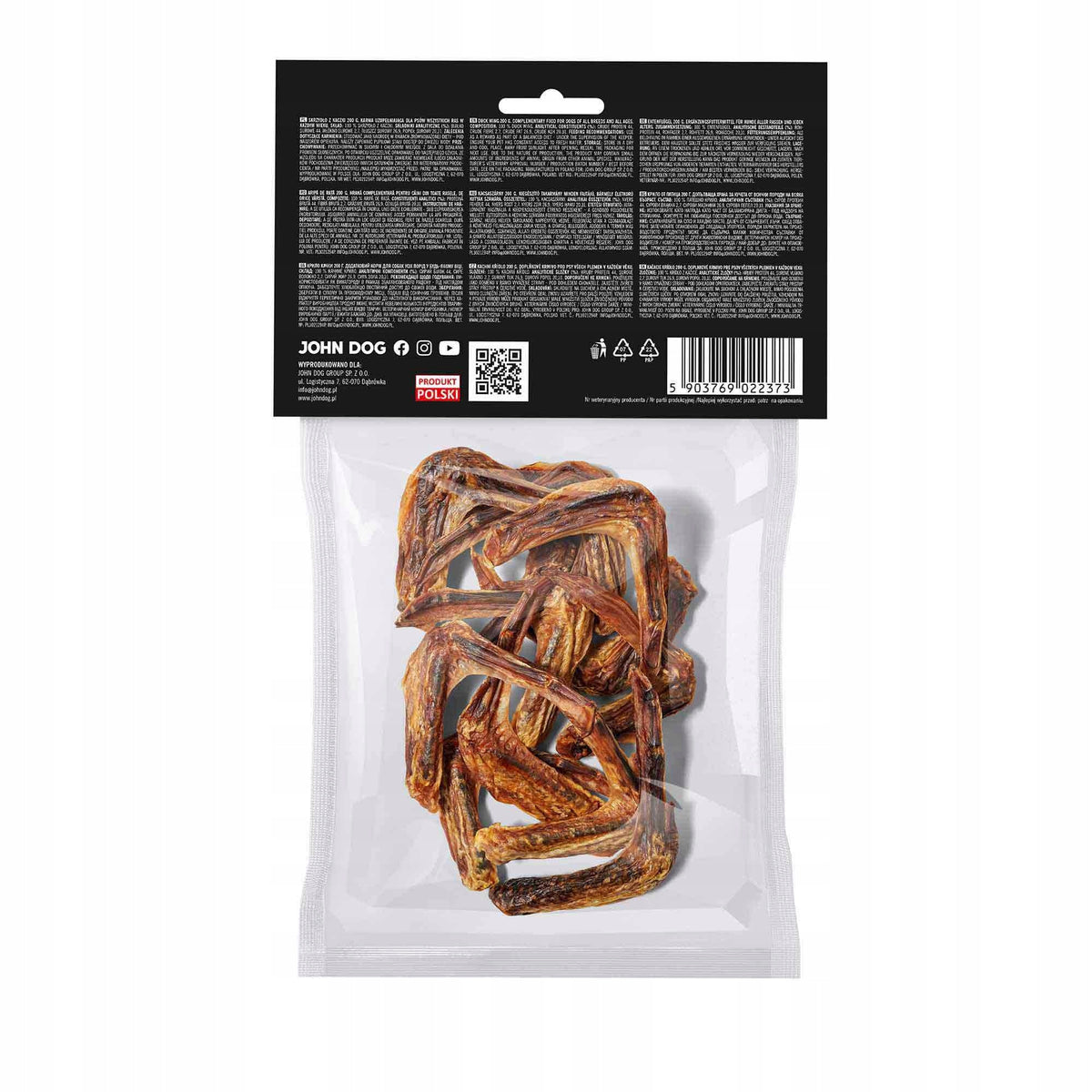 Duck Wing for Dog Natural Dried Teether 200 g Packaging status original