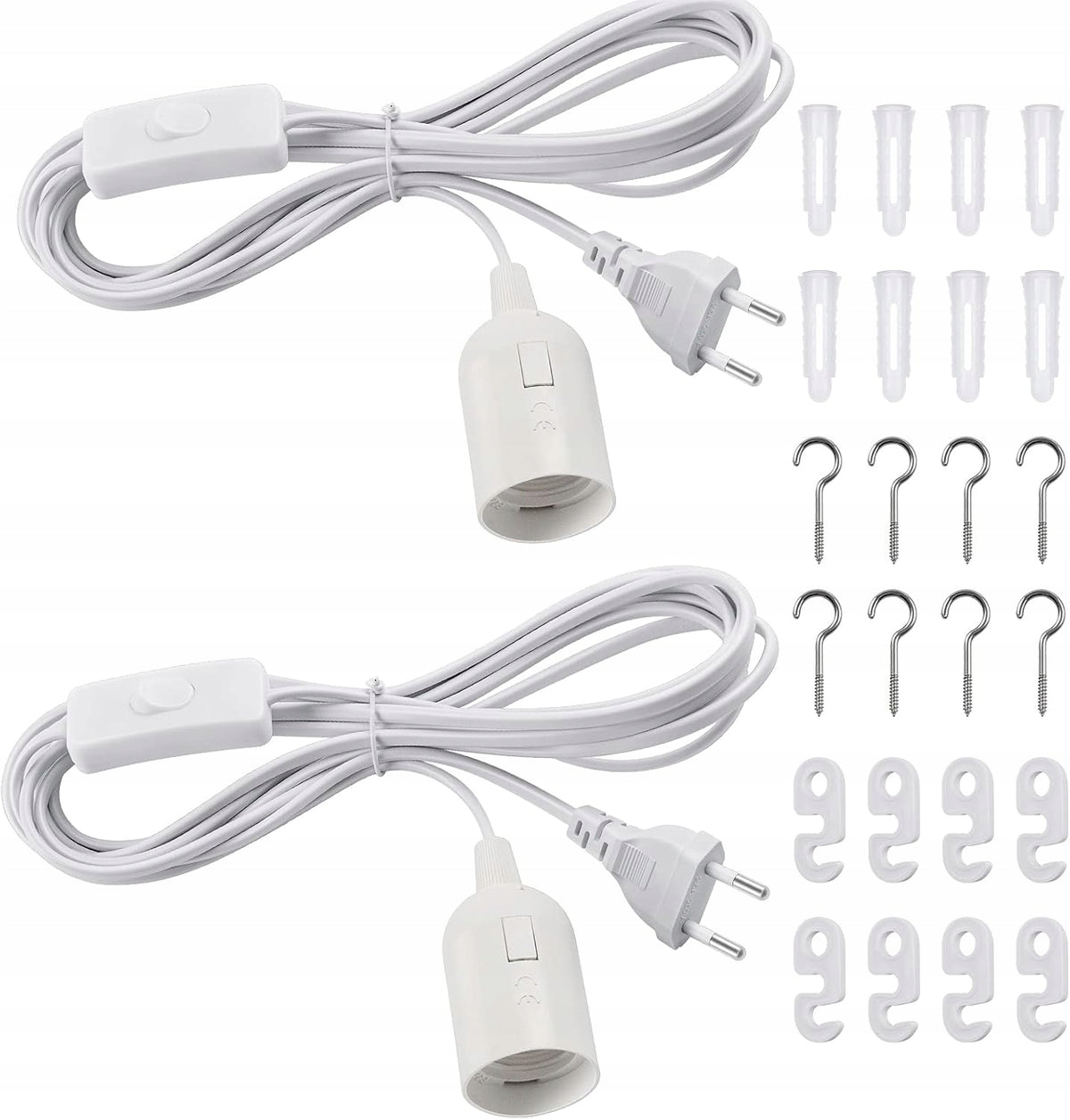 E27 LAMP FIXTURE WITH 4 M CABLE AND SWITCH FOR HANGING LAMPS
