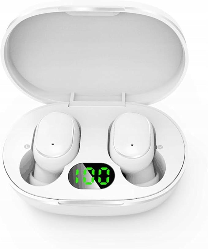 E6S TWS Earbuds Waterproof Wireless Led Display White