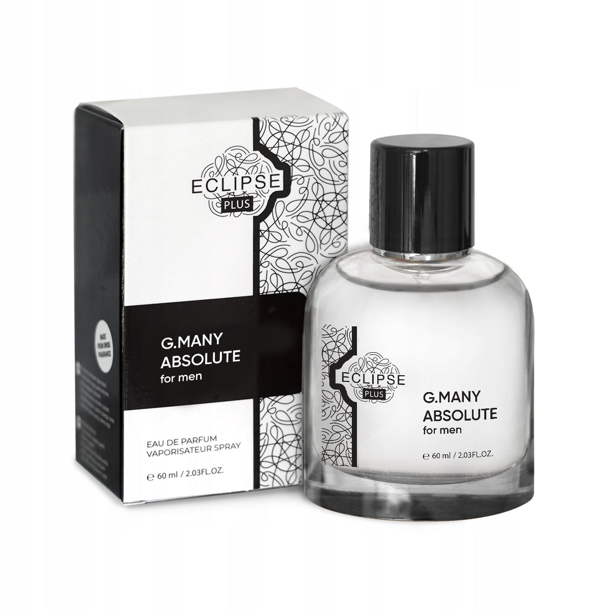 EDP EAU DE PARFUM FOR MEN PERFUME ECLIPSE PLUS G.MANY ABSOLUTE 60ml