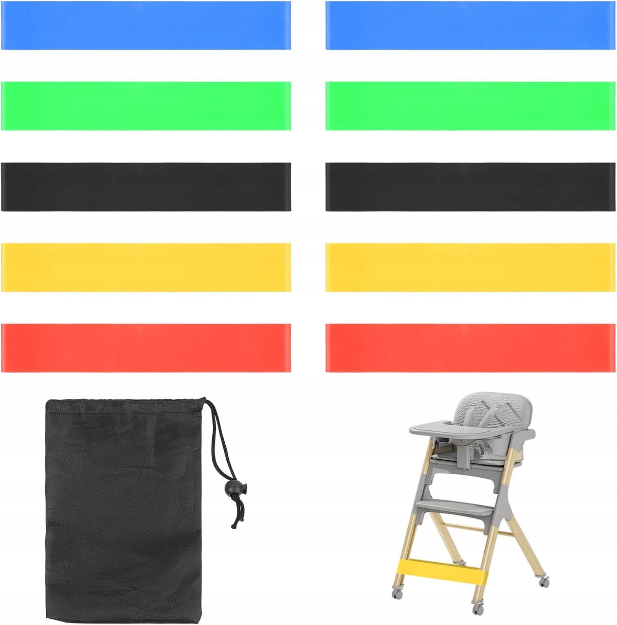 ELASTIC BANDS FOR CHAIR 10 PCS SET FOR CONCENTRATION