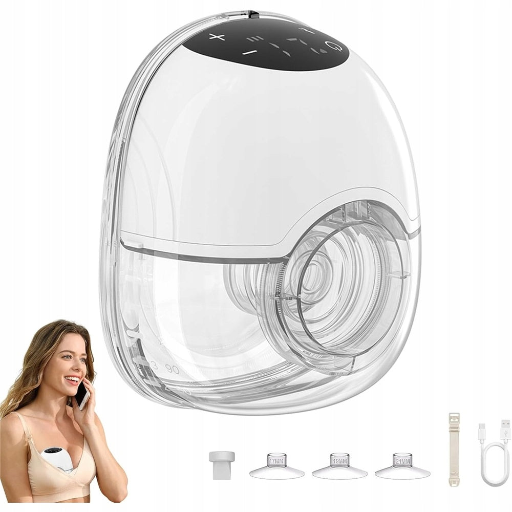ELECTRIC BREAST PUMP WIRELESS SHELL HANDS-FREE PORTABLE 4 MODES Packaging status original