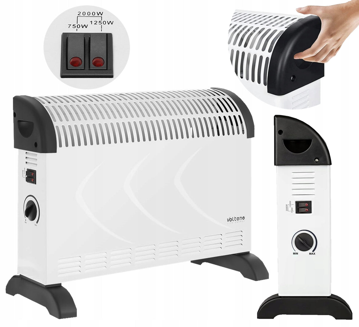 ELECTRIC CONVECTOR HEATER ADJUSTMENT FARELKA HEATER POWERFUL 2000W