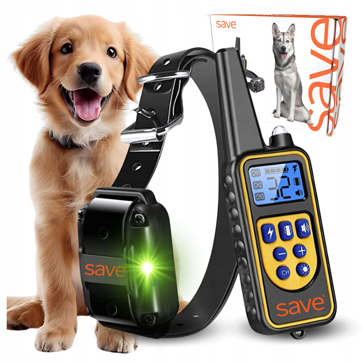 ELECTRIC DOG COLLAR TRAINING TRAINER COLLAR FOR LED TRAINING 800M