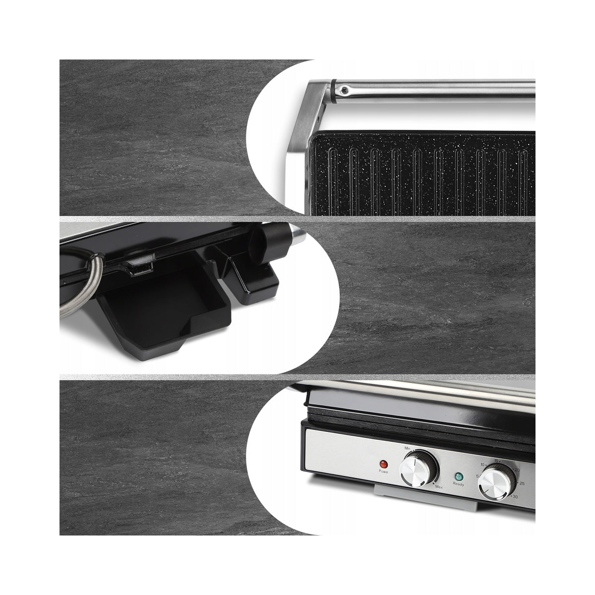 ELECTRIC GRILL CONTACT PANINI TOASTER 2000W 180° Manufacturer code B30202O4G