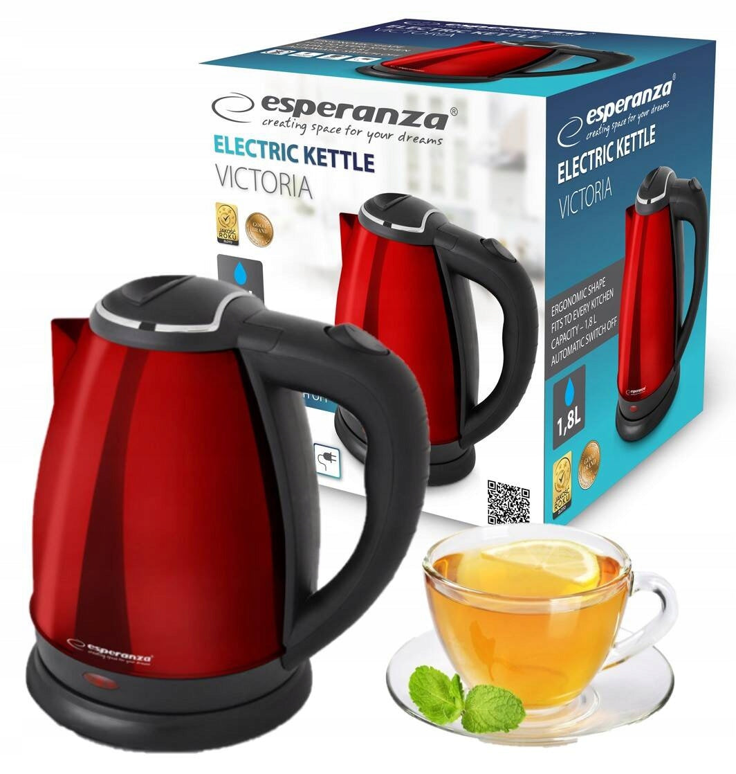 ELECTRIC KETTLE STAINLESS STEEL 1,8L 1800W