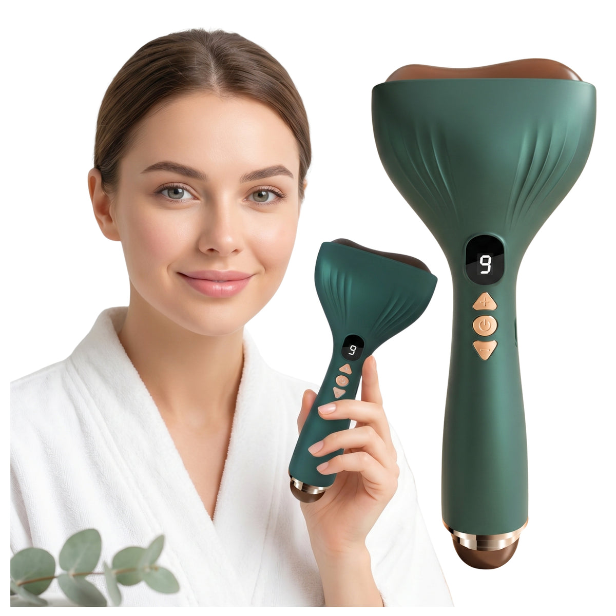 ELECTRIC MASSAGER FOR FACE GUASHA - K-009 - VIBRATING 9 LEVELS OF POWER