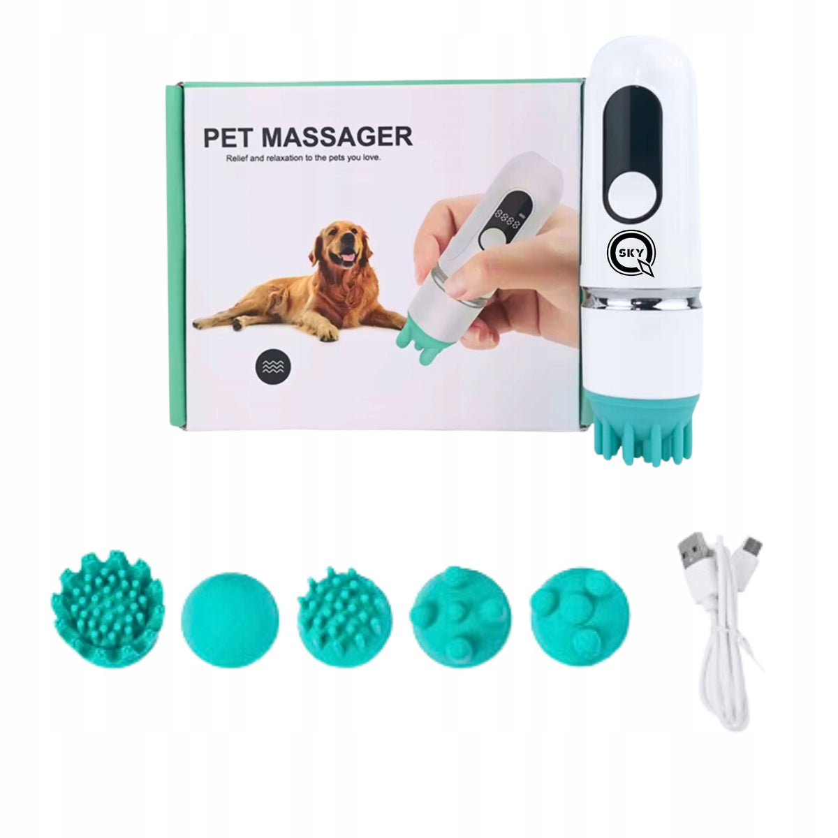 ELECTRIC SCALP MASSAGER FACE BODY NECK RELAXATION VIBRATING EAN (GTIN) 6902750704259