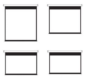 ELECTRIC SCREEN ADEO MULTIFORMAT 329 350 + REMOTE CONTROL