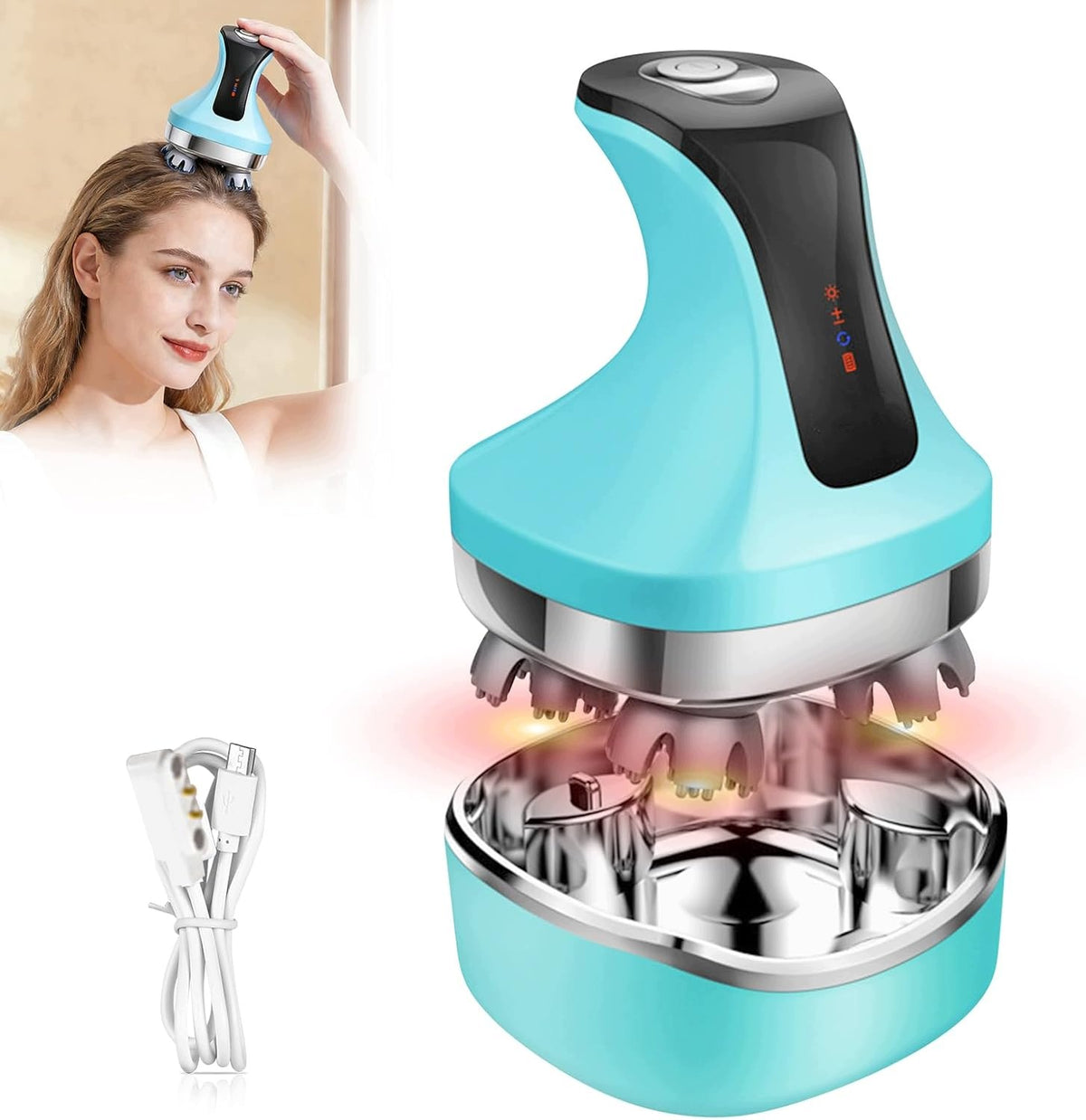 ELECTRIC SHOULDER SCALP MASSAGER 4D USB RELAXATION Packaging status original