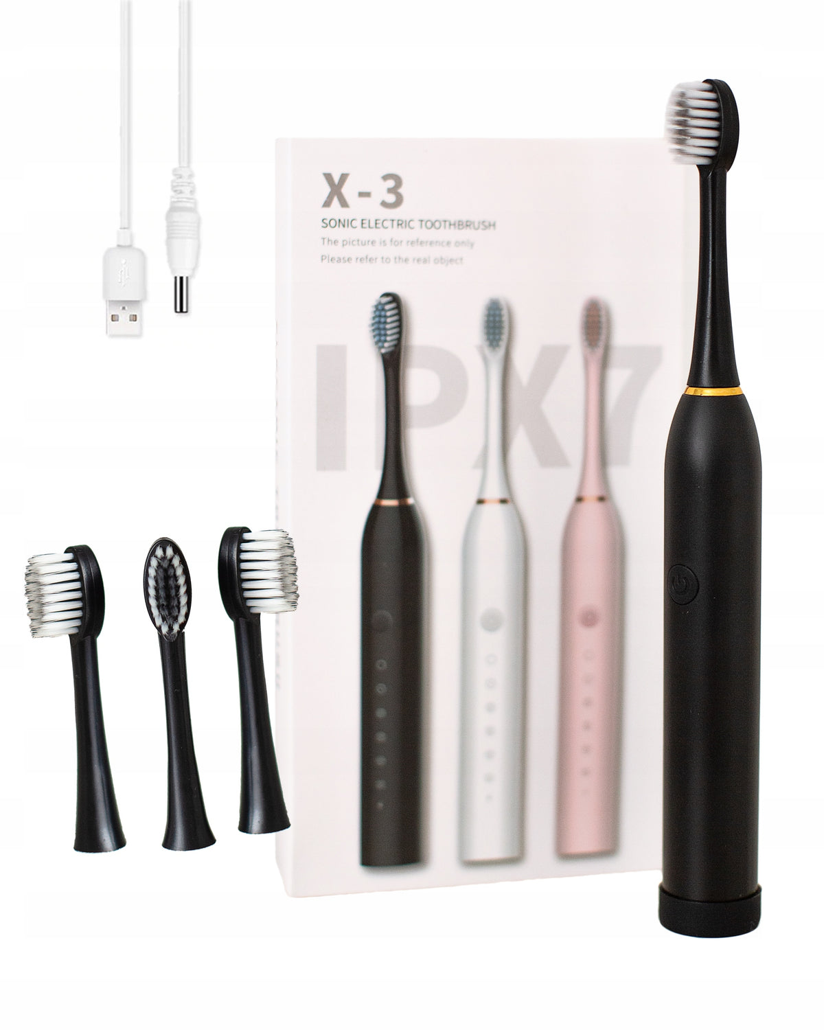ELECTRIC SONIC TOOTHBRUSH 4 TIPS FOR KIDS AND ADULTS Packaging status original